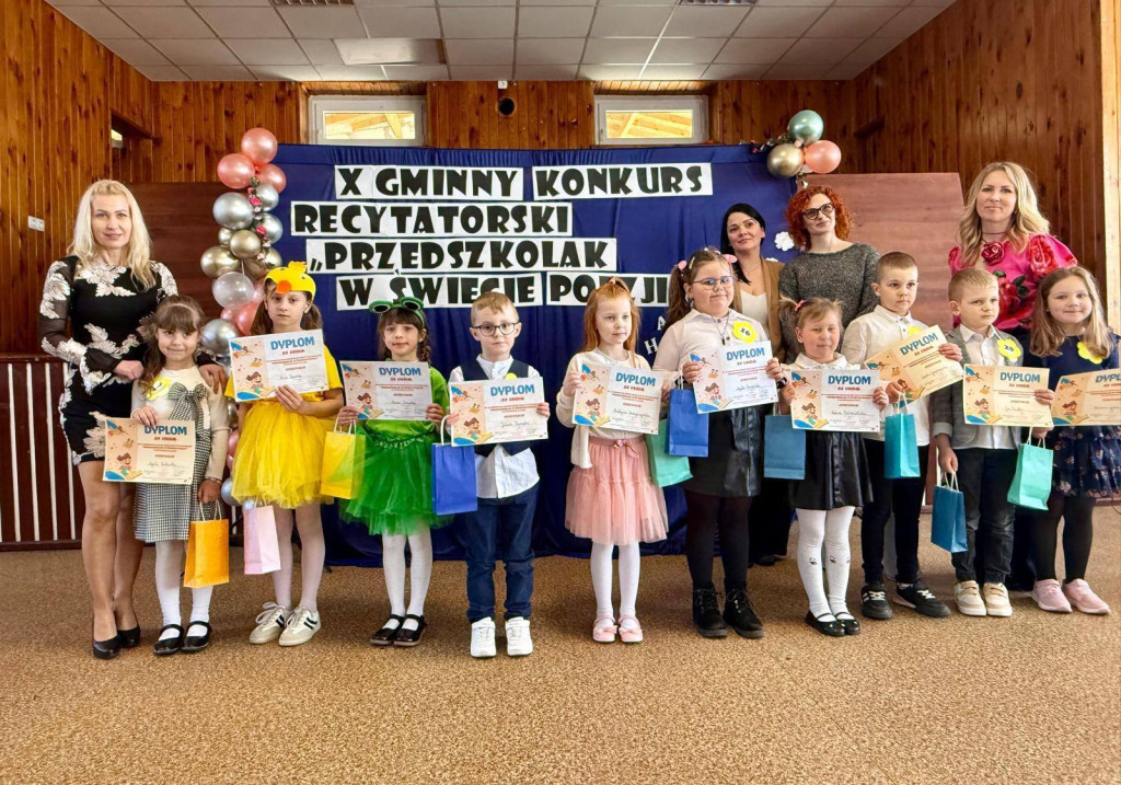 Gmina Wyrzysk: X Gminny Konkurs Recytatorski - Przedszkolak w świecie poezji