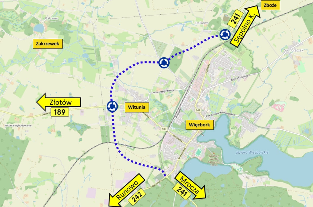 Teren pod budowę obwodnicy Więcborka [FOTO]