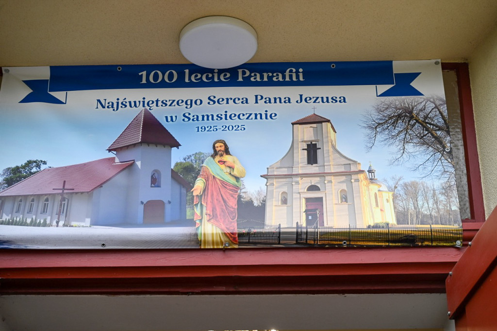 100-lecie parafii Najświętszego Serca Pana Jezusa w Samsiecznie