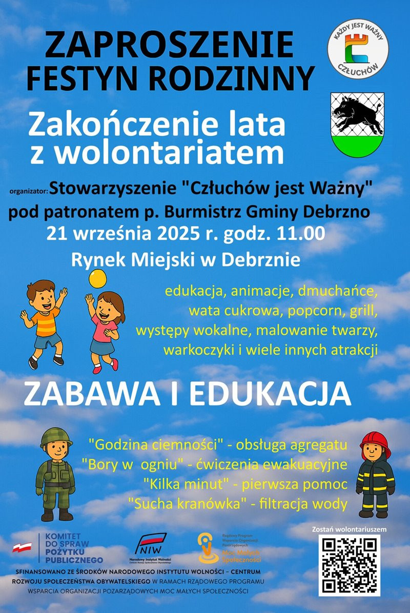 Debrzno: Festyn Rodzinny – Zakończenie Lata z Wolontariatem