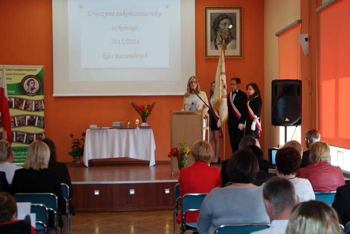 Pożegnanie Absolwentów Liceum Ogólnokształcącego im. Tadeusza Kościuszki w Łobżeni