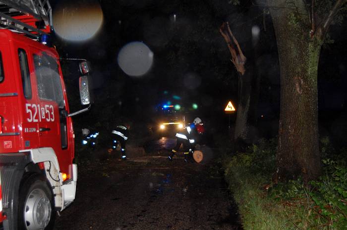 Nad regionem przeszła gwałtowna burza z wichurą i ulewą