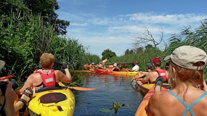 Kajakiem po rzece Wełnie