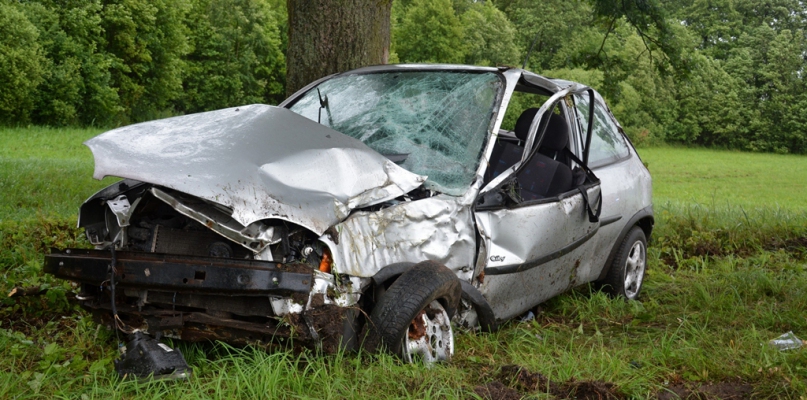 Wypadek na trasie Sypniewo - Więcbork fot. Marcin Misiak