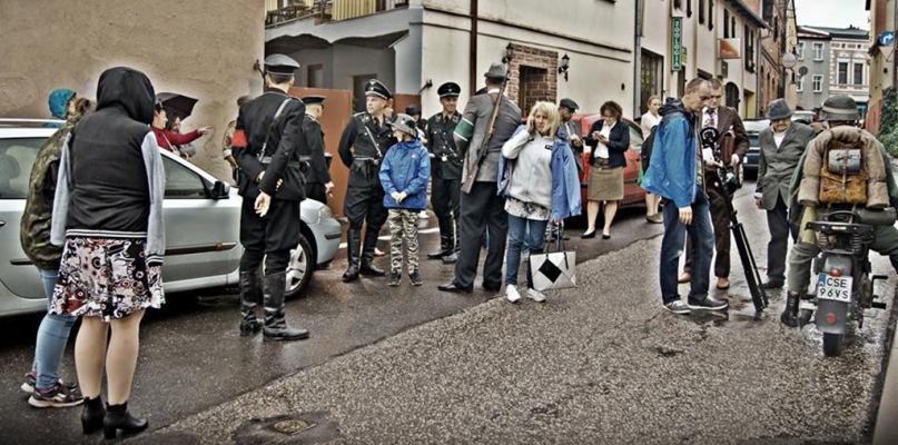 Na planie filmu "Karolewo 1939" - fot. Unisławskie Towarzystwo Historyczne