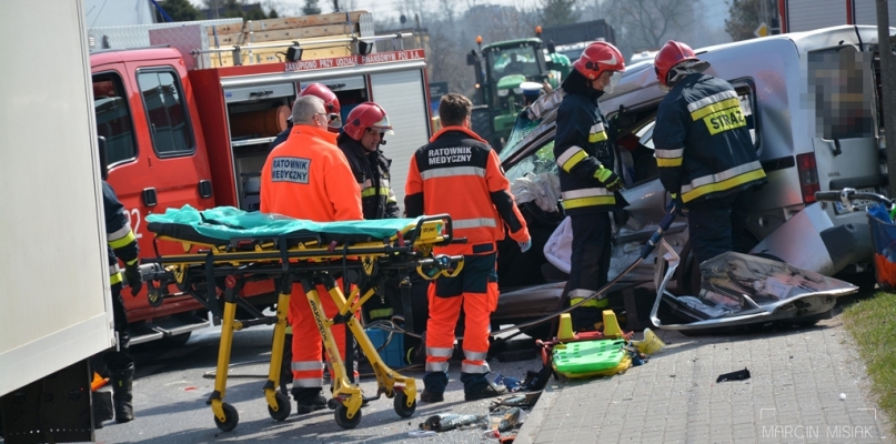 Sępólno: Wypadek na Chojnickiej - fot. Marcin Misiak
