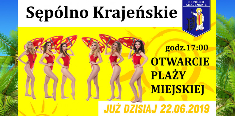 Sępólno: Otwarcie plaży miejskiej już dziś!