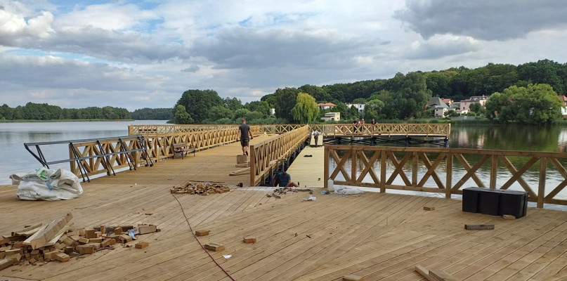 Więcborskie molo - już niebawem otwarcie - fot. Ewa Szydeł