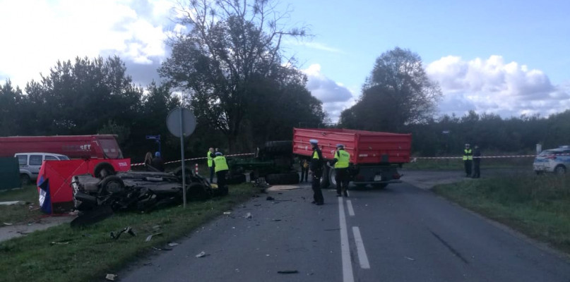 Śmiertelny wypadek w Łochowicach - fot. KMP Bydgoszcz