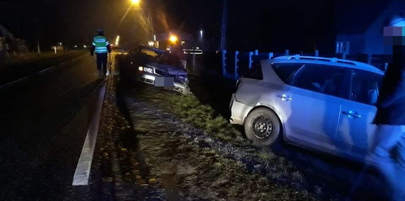 Kolizja trzech aut w Buszkowie - Pomoc Drogowa Adamer Koronowo