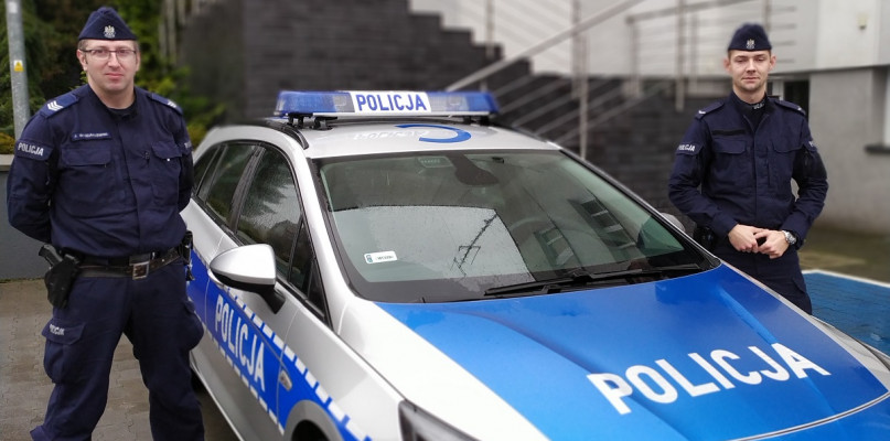 Więcbork: Policjanci uratowali 23-latka - fot. KPP Sępólno Krajeńskie