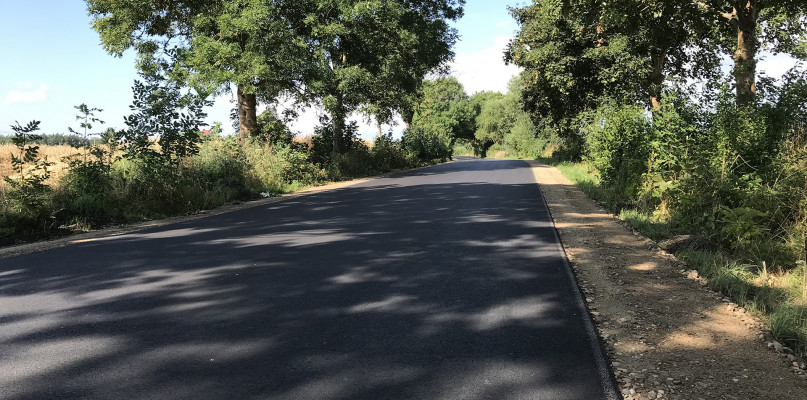 Lutowo - Radońsk, droga gotowa - fot. Gmina Sępólno Krajeńskie