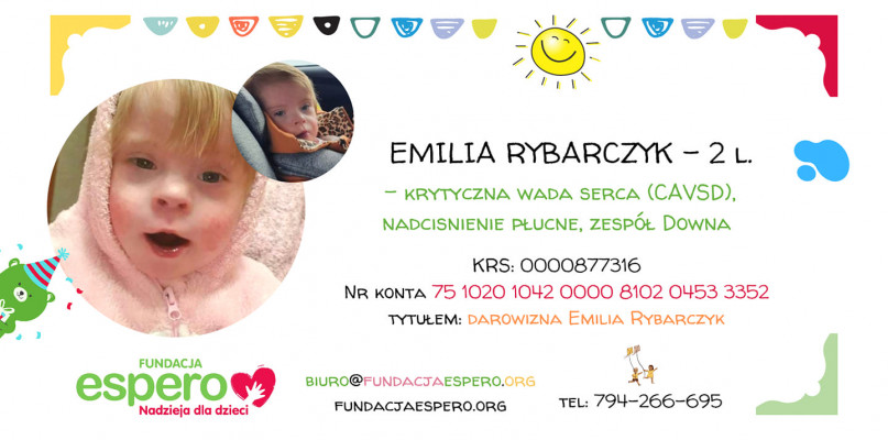 Uratuj serce małej Emilki z Nakła!
