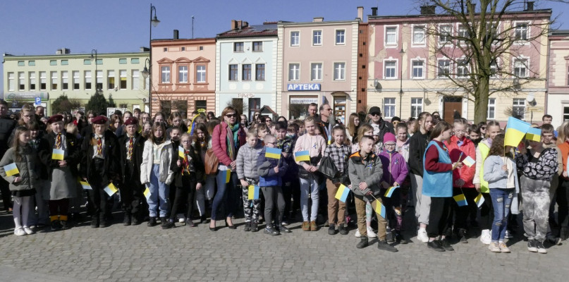 Dzień Solidarności z Ukrainą - fot. Katarzyna Włodarczak UM w Więcborku