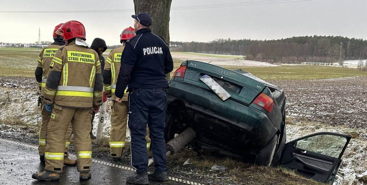 Poważny wypadek drogowy w Sikorzu