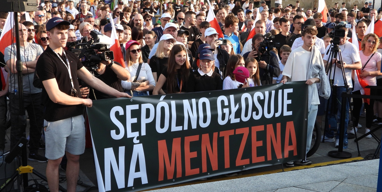 Sławomir Mentzen w Sępólnie Krajeńskim - fot. Andrzej Ossowski