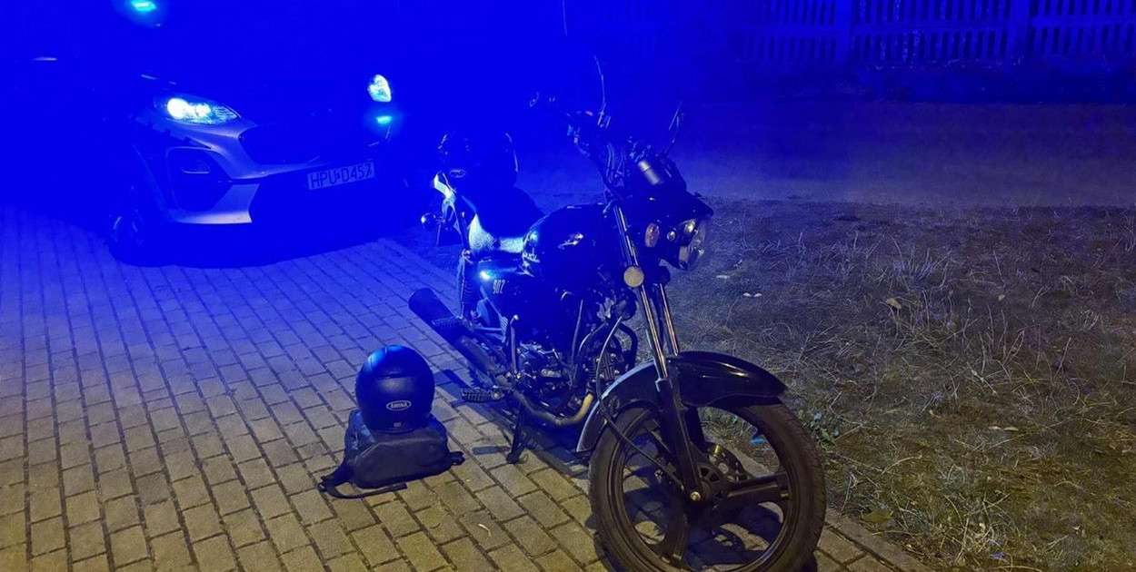 16- latek kierował motorowerem bez wymaganych uprawnień - fot. KPP Piła