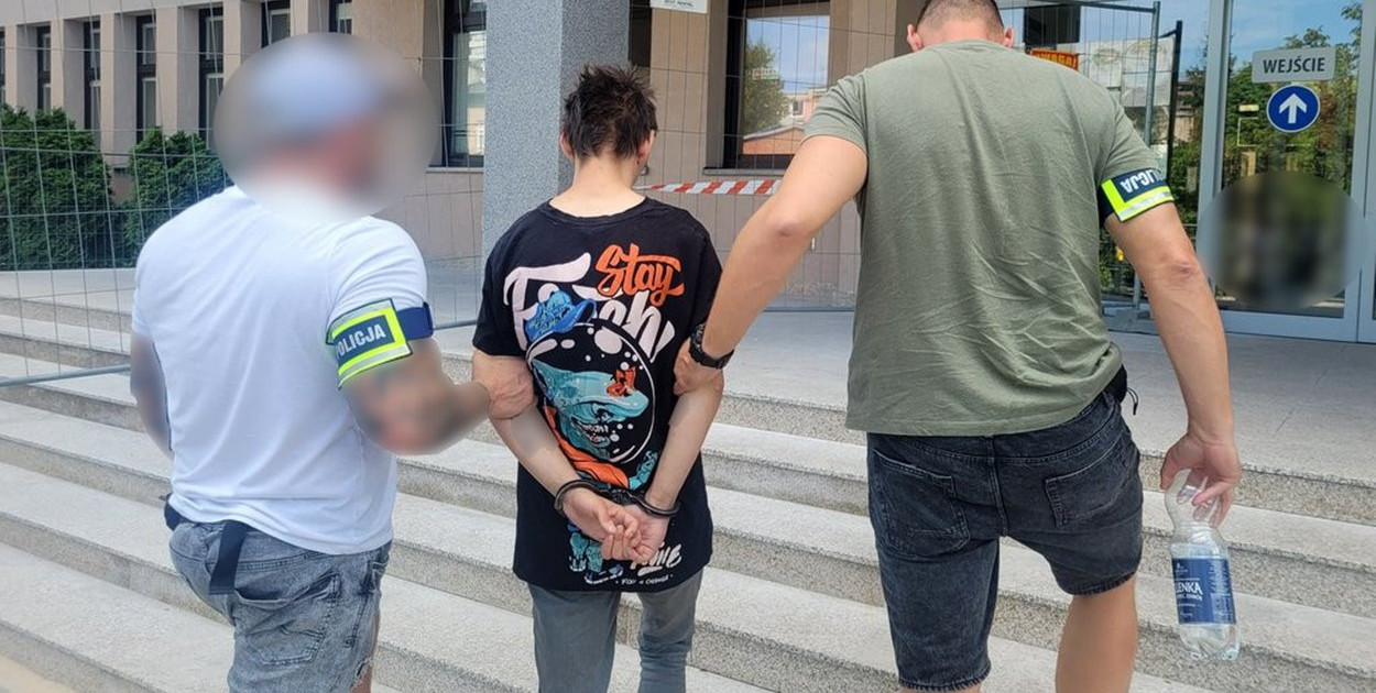 25-latek zatrzymany przez śródmiejskich policjantów pod zarzutem znęcania się nad zwierzętami - fot. KWP Bydgoszcz