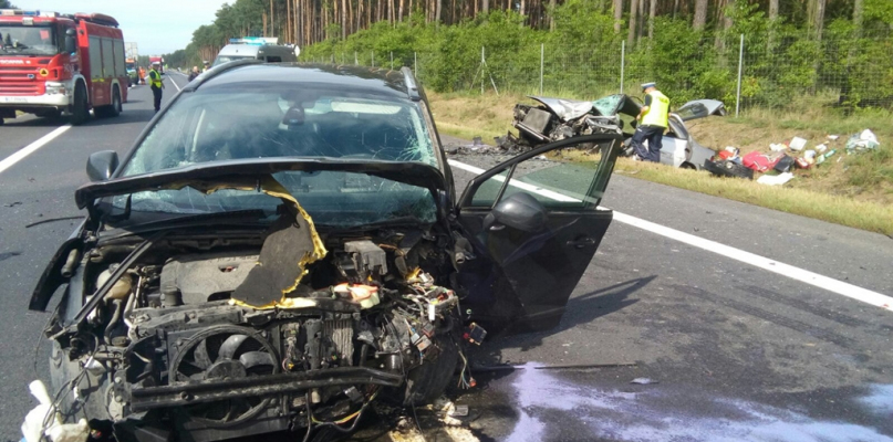 Śmiertelny wypadek na drodze S-10 - fot. KMP Toruń