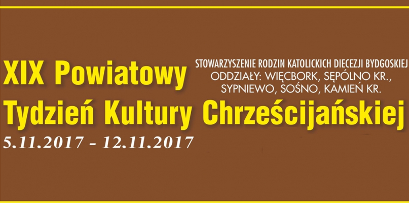Tydzień Kultury Chrześcijańskiej w powiecie sępoleńskim - program