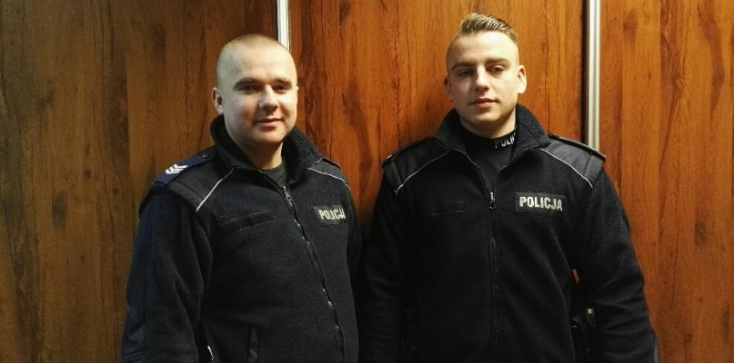 Okonek: Policjanci uratowali samobójcę - fot. KPP Złotów