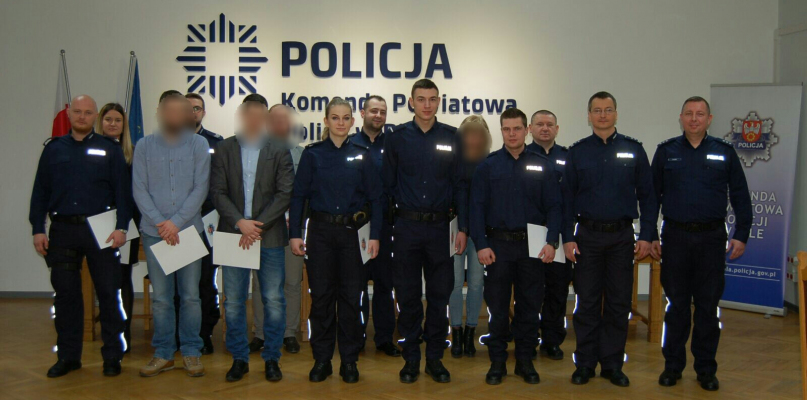 Odprawa służbowa i wyróżnienia dla pilskich policjantów - fot. KPP Piła