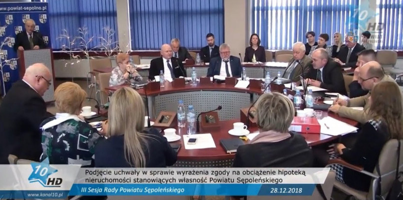 Rada Powiatu Sępoleńskiego wyraziła zgodę na obciążenie hipoteką kolejnych nieruchomości powiatowych