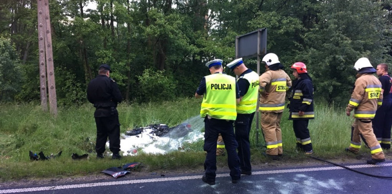 Tragiczne skutki wypadku - ustalenia Policji - fot. KPP Nakło nad Notecią