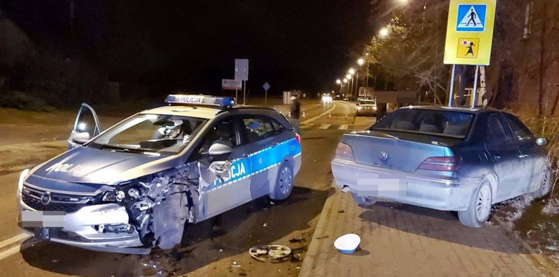 Pijany kierowca potrącił policjanta - fot. KPP Nakło nad Notecią