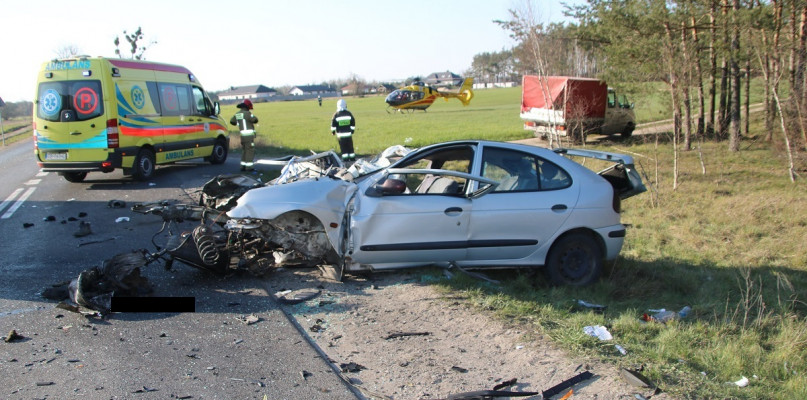 Policja wyjaśnia okoliczności poważnego wypadku w Gorzeniu - fot. KPP Nakło nad Notecią