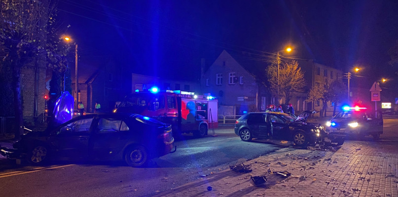 Groźny wypadek w Sępólnie - fot. wiecbork112.pl