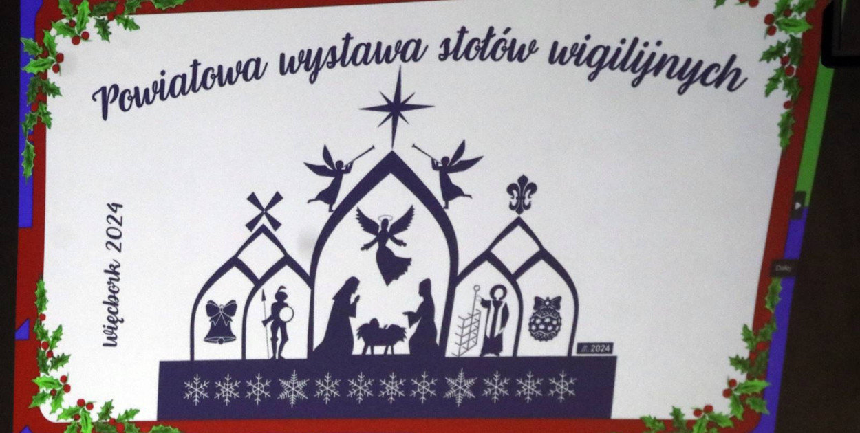 Powiatowa Wystawa Stołów Wigilijnych - Więcbork 2024 - fot. Ewa Szydeł