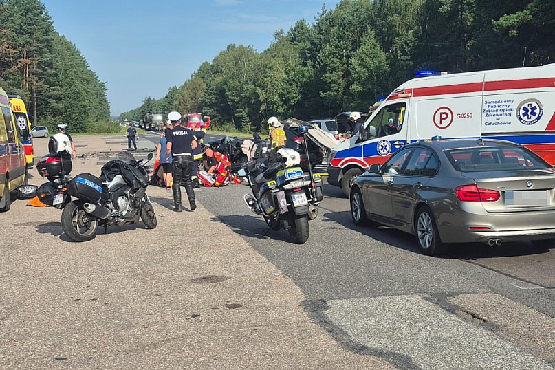 Wypadek drogowy na DK-25