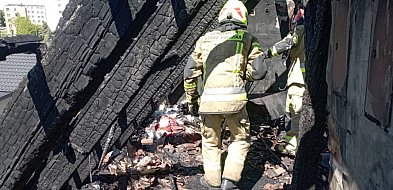 Pożar poddasza budynku mieszkalnego w Debrznie-22777