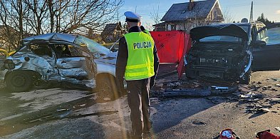 W wyniku zderzenia się dwóch aut osobowych zginął 18-letni mieszkaniec województwa-26414