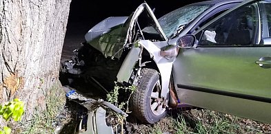 Wysoka: 18-latek bez uprawnień spowodował wypadek - był nietrzeźwy-27596
