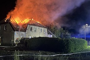 Pożar budynku mieszkalnego w powiecie człuchowskim-28385
