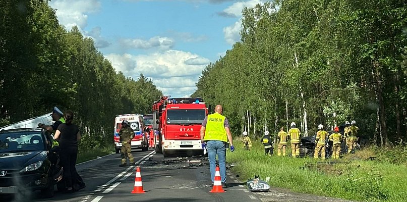 Czołowe zderzenie pojazdów w powiecie złotowskim - 28566