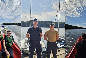 Wspólne patrole funkcjonariuszy Policji i Straży Pożarnej na akwenach w powiecie s-29345