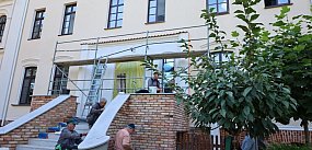 Postęp prac inwestycyjnych w DPS w Suchorączku i Szpita