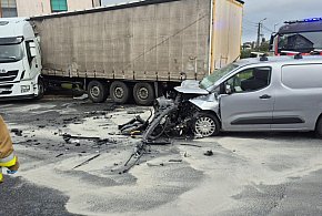 Człuchów - Wypadek drogowy na DK22 w miejscowości Barkowo-30598