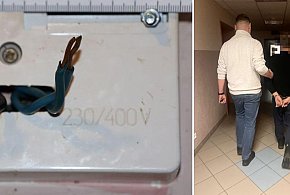 Człuchów: Nielegalny pobór prądu ujawniony przez policjantów-33343