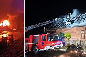 Pożar poddasza w budynku mieszkalnym w Brzostowie