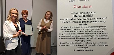 Gmina Łobżenica: Dyrektor Szkoły Podstawowej w Fanianowie została Ambasadorem Refo-32055