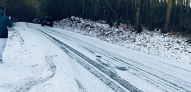 Drogi powiatu pilskiego w gminie Łobżenica potwornie śliskie. Co będzie, gdy napra-32923