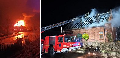 Pożar poddasza w budynku mieszkalnym w Brzostowie