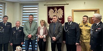 Uroczyste spotkanie w Komendzie PSP w Nakle nad Notecią