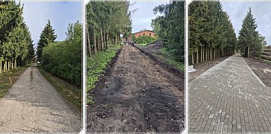 Gmina Debrzno zakończyła budowę 500 metrów nawierzchni z kostki betonowej w miejsc-32196