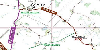 Utrudnienia w ruchu w Zielonce, gmina Sośno – czasowe zamknięcie wiaduktu-32328