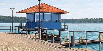 Będzie remont pomostu na plaży w Człuchowie